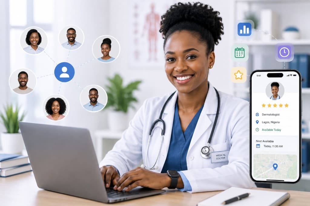 Healthcare professional connected to patients through MyPractice and MyHealth